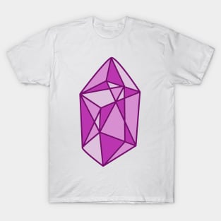 Faceted Gemstone- Pink T-Shirt